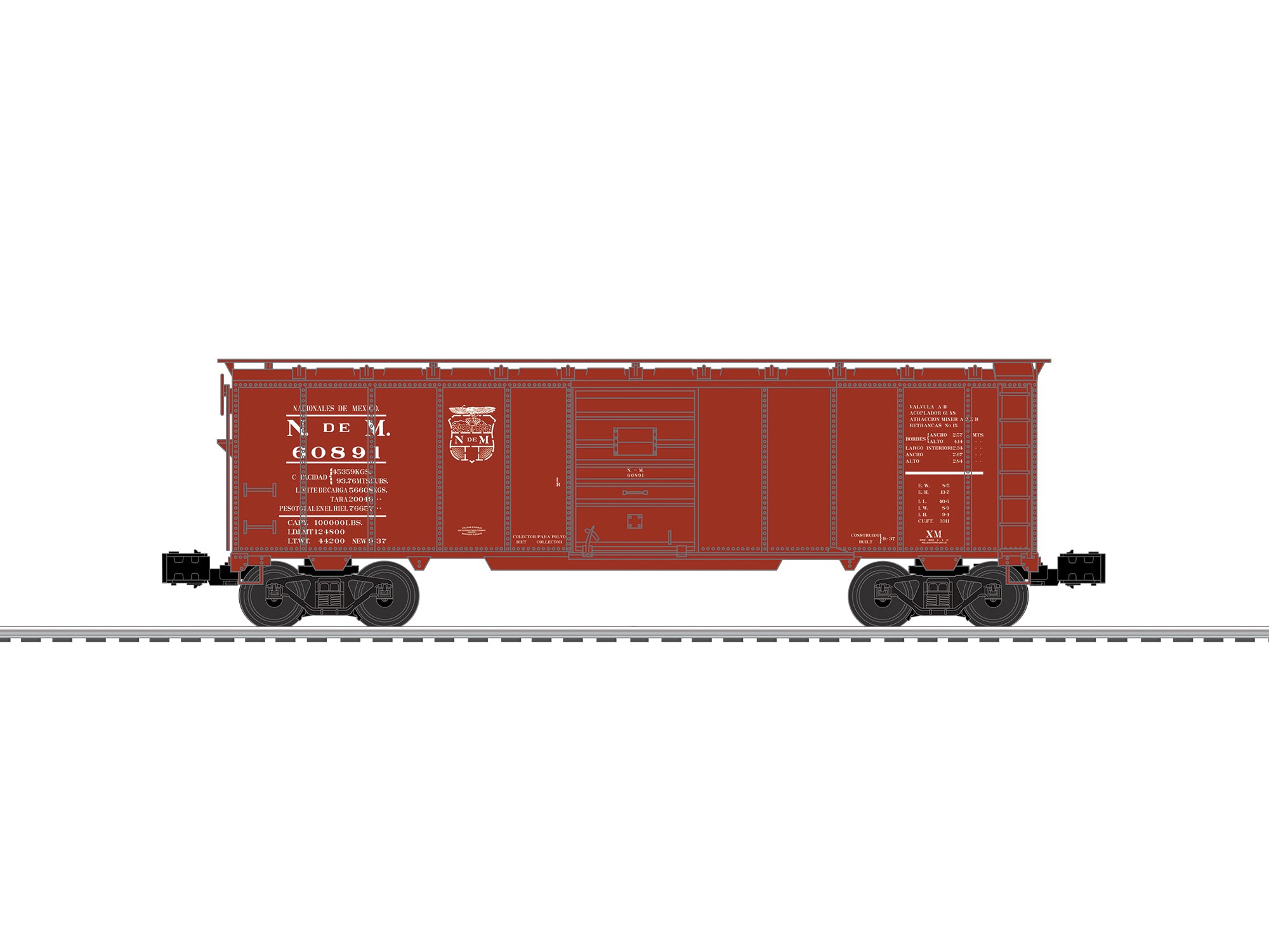 Lionel 2642421 - Steel Side Boxcar "NdeM" #60891
