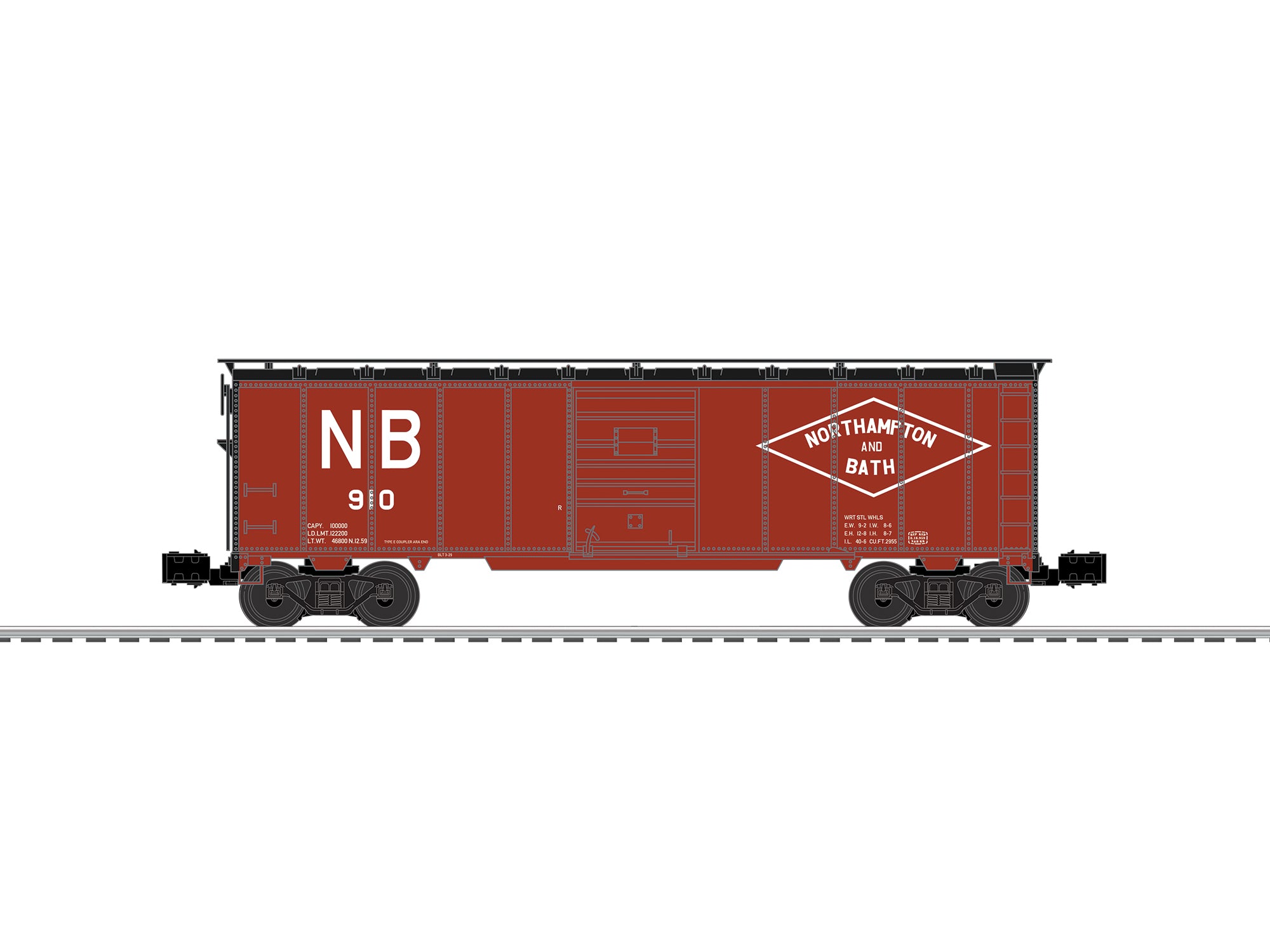 Lionel 2642431 - Steel Side Boxcar "Northampton & Bath" #910