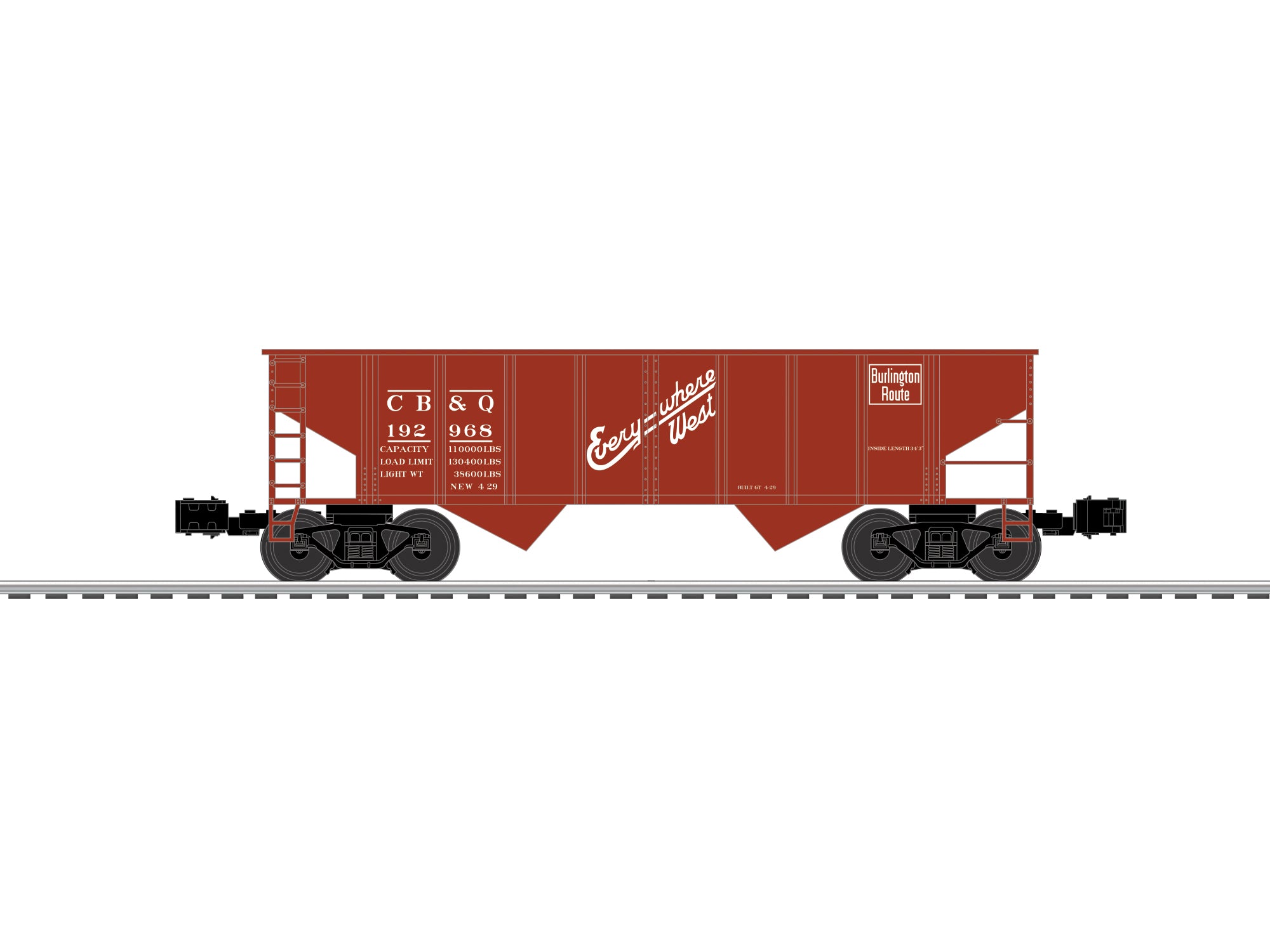 Lionel 2642440 - 2-Bay Hopper Car "Chicago Burlington & Quincy" (3-Car)