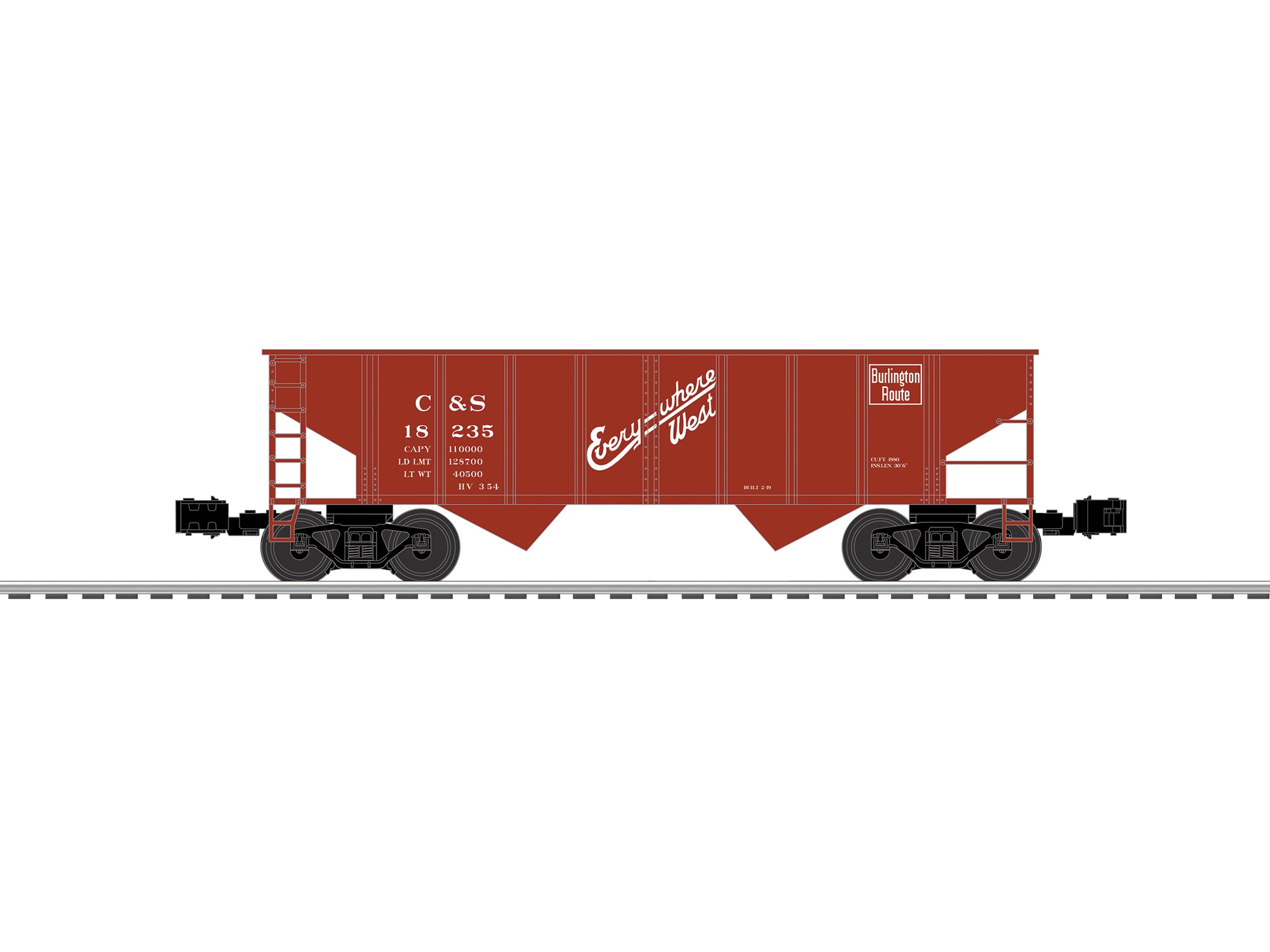 Lionel 2642445 - 2-Bay Hopper Car "Colorado & Southern" (3-Car)