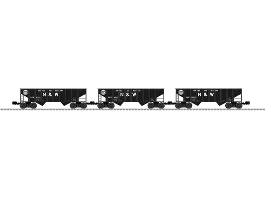 Lionel 2642455 - 2-Bay Hopper Car "Norfolk & Western" (3-Car)