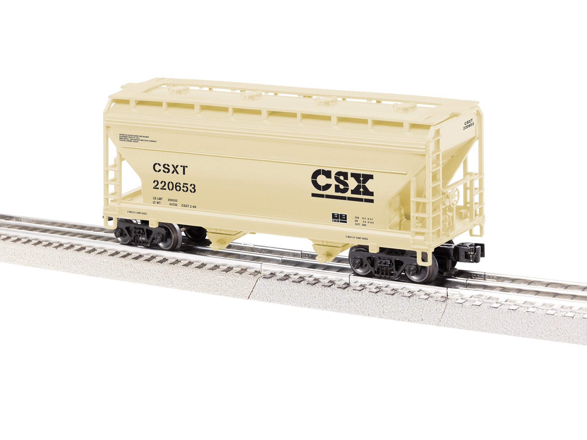 Lionel 2643012 - 2-Bay ACF Covered Hopper Car "CSX" #220653