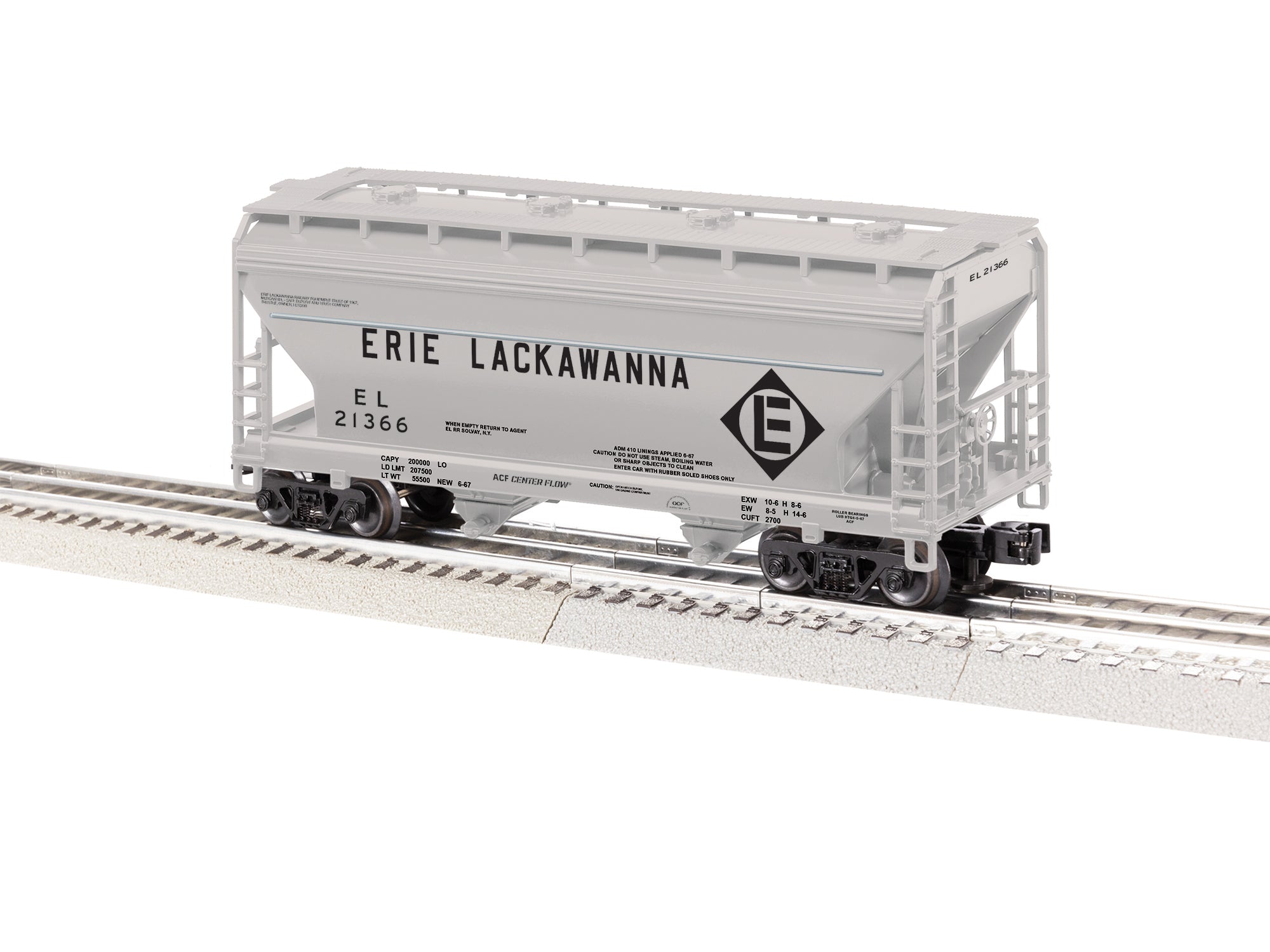 Lionel 2643031 - 2-Bay ACF Covered Hopper Car "Erie Lackawanna" #21366