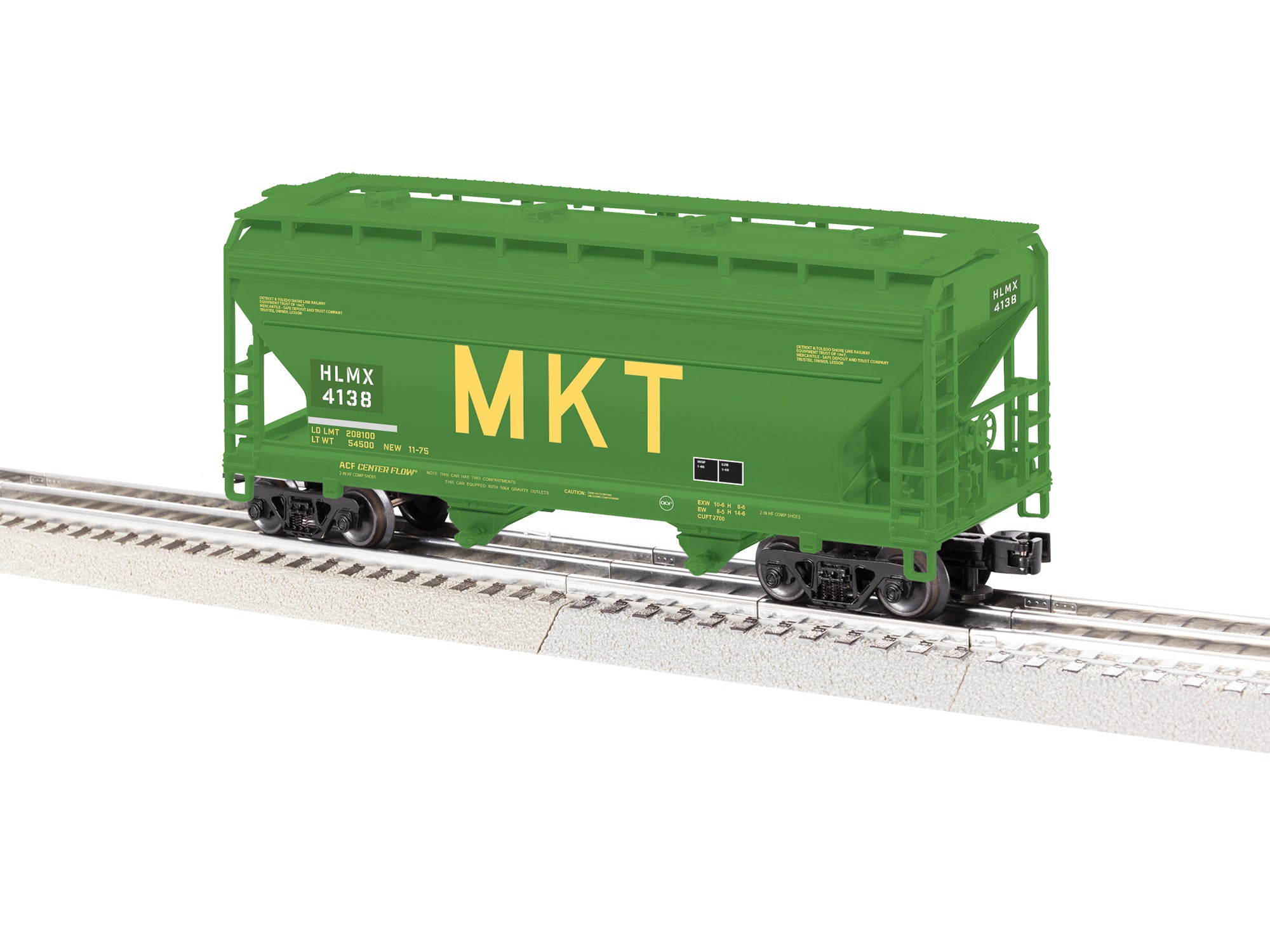 Lionel 2643041 - 2-Bay ACF Covered Hopper Car "MKT" #HLMX 4138