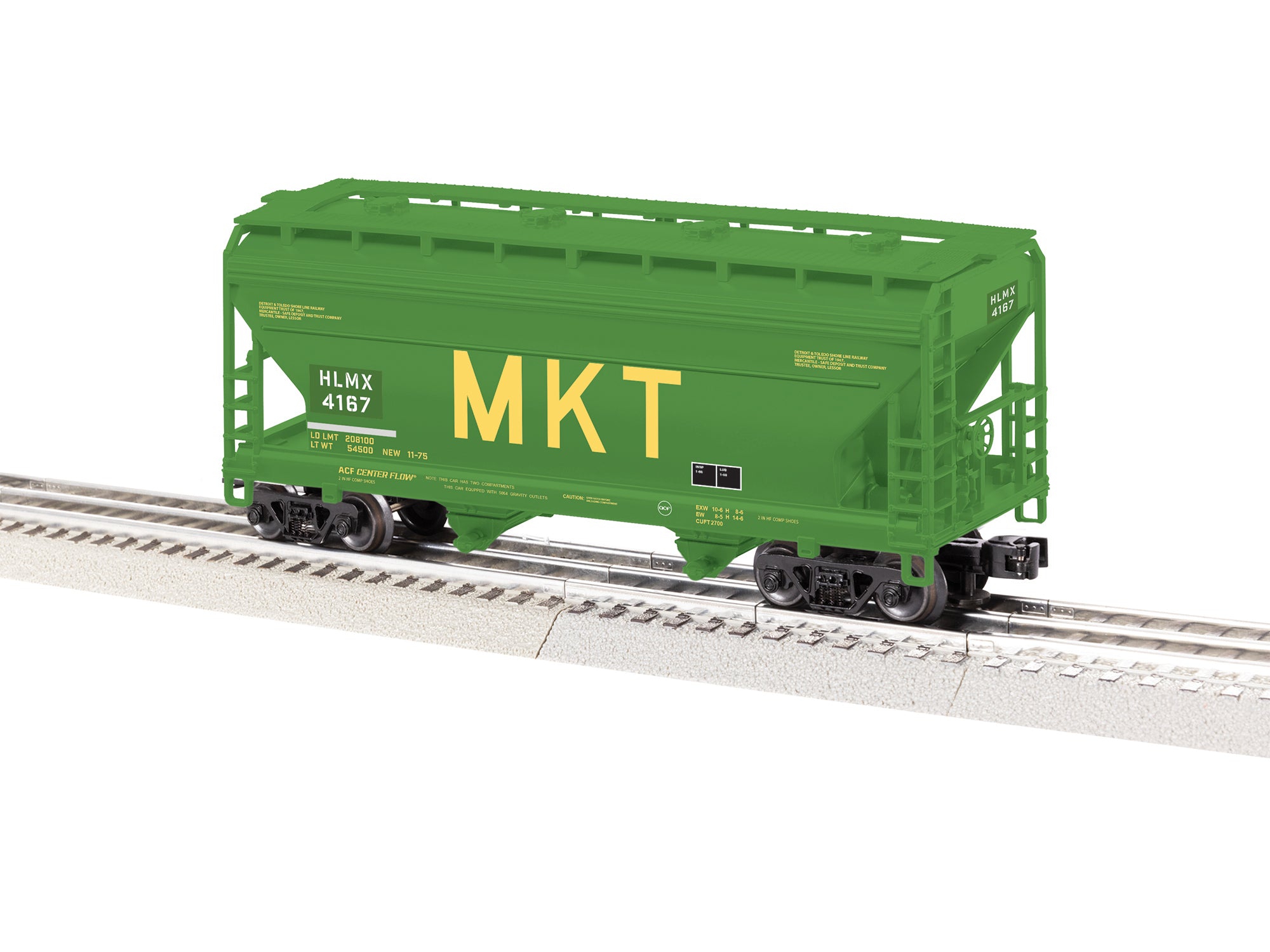 Lionel 2643042 - 2-Bay ACF Covered Hopper Car "MKT" #HLMX 4167