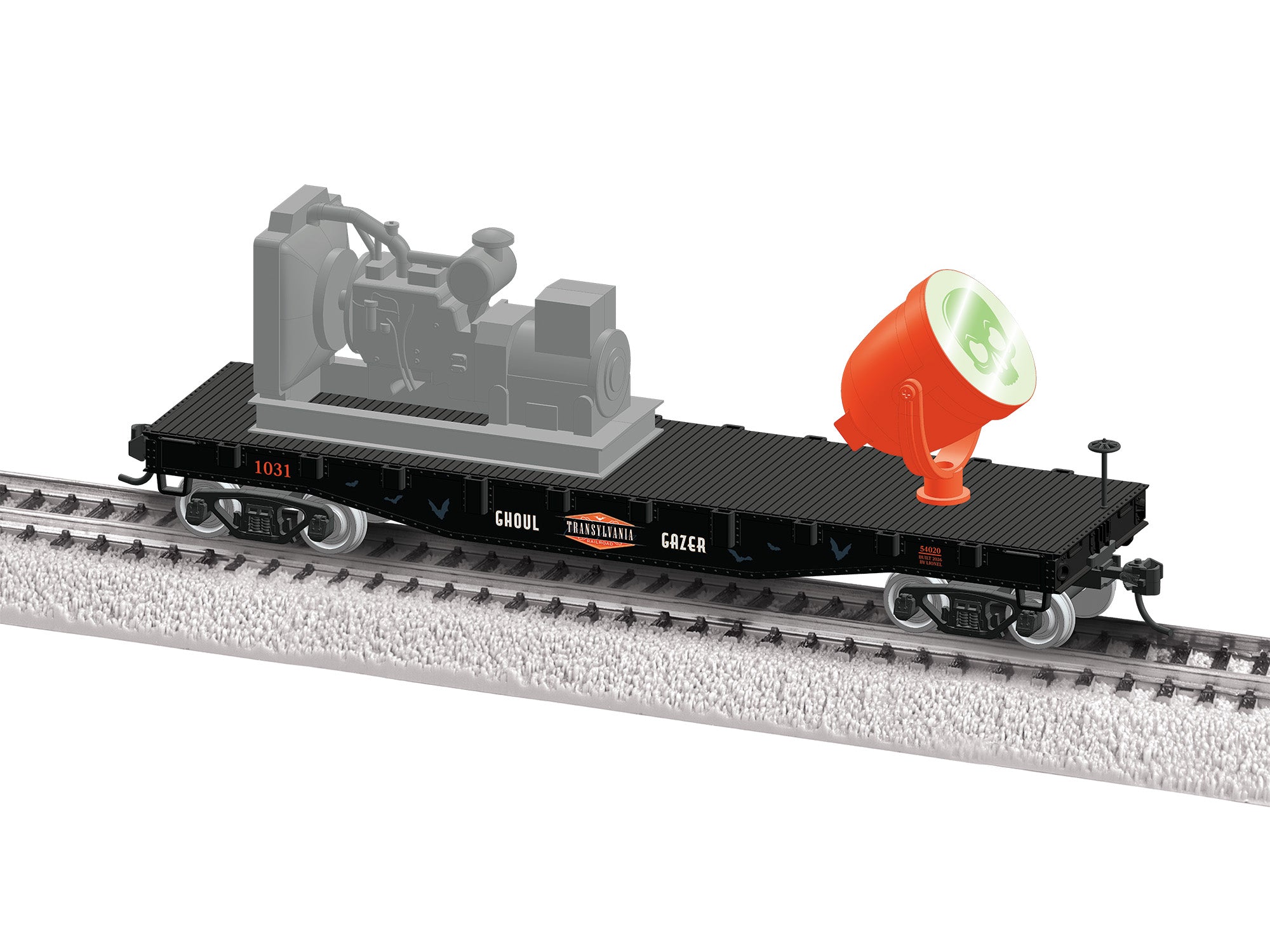 Lionel HO 2654030 - Halloween Searchlight Car “Ghoul Gazer”