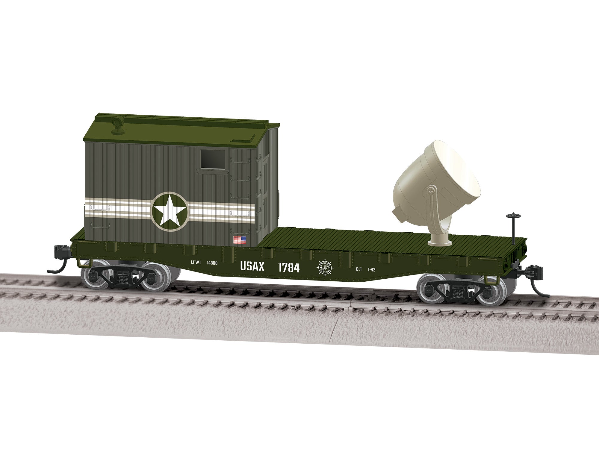 Lionel HO 2654050 - Searchlight Car “U.S. Army”