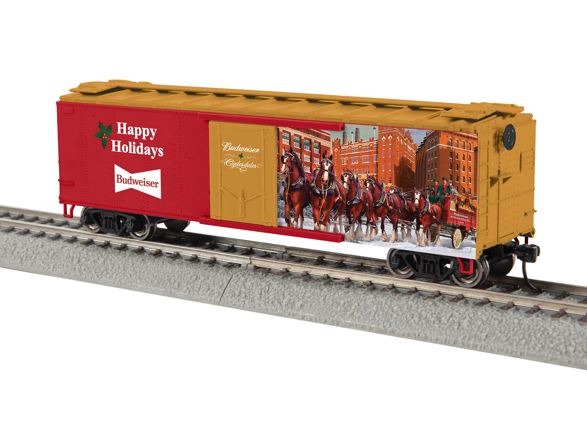 Lionel HO 2654360 - Anheuser-Busch - Reefer Car “Happy Holidays”