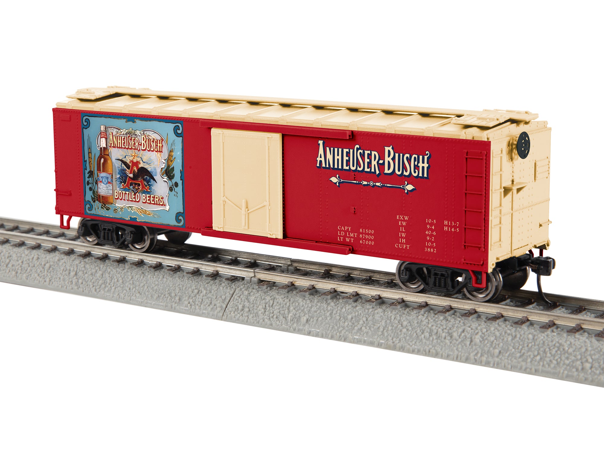 Lionel HO 2654370 - Anheuser-Busch - Reefer Car "Bottled Beers Vintage Ad”"
