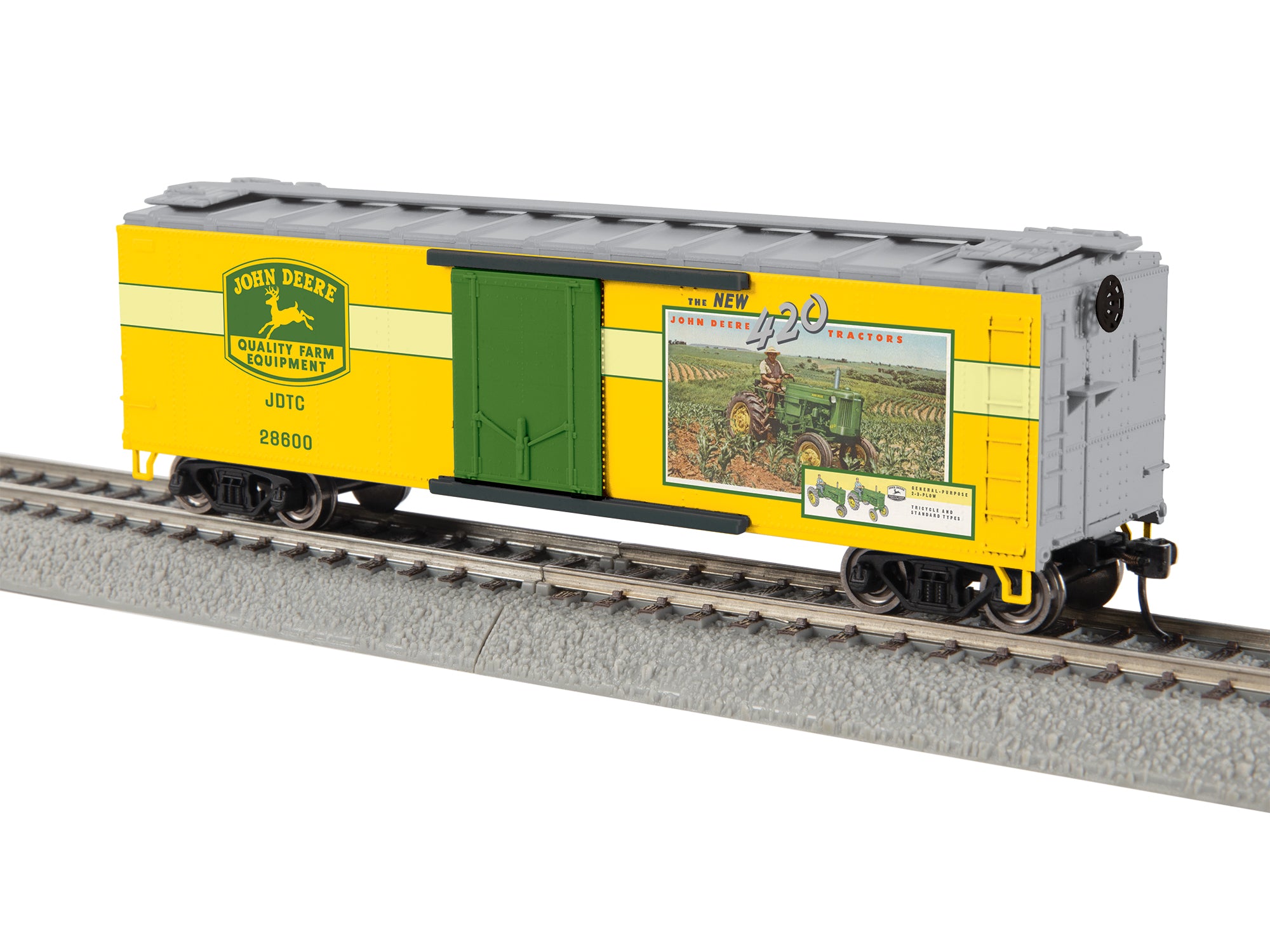 Lionel HO 2654380 - John Deere - Reefer Car “Tractor”