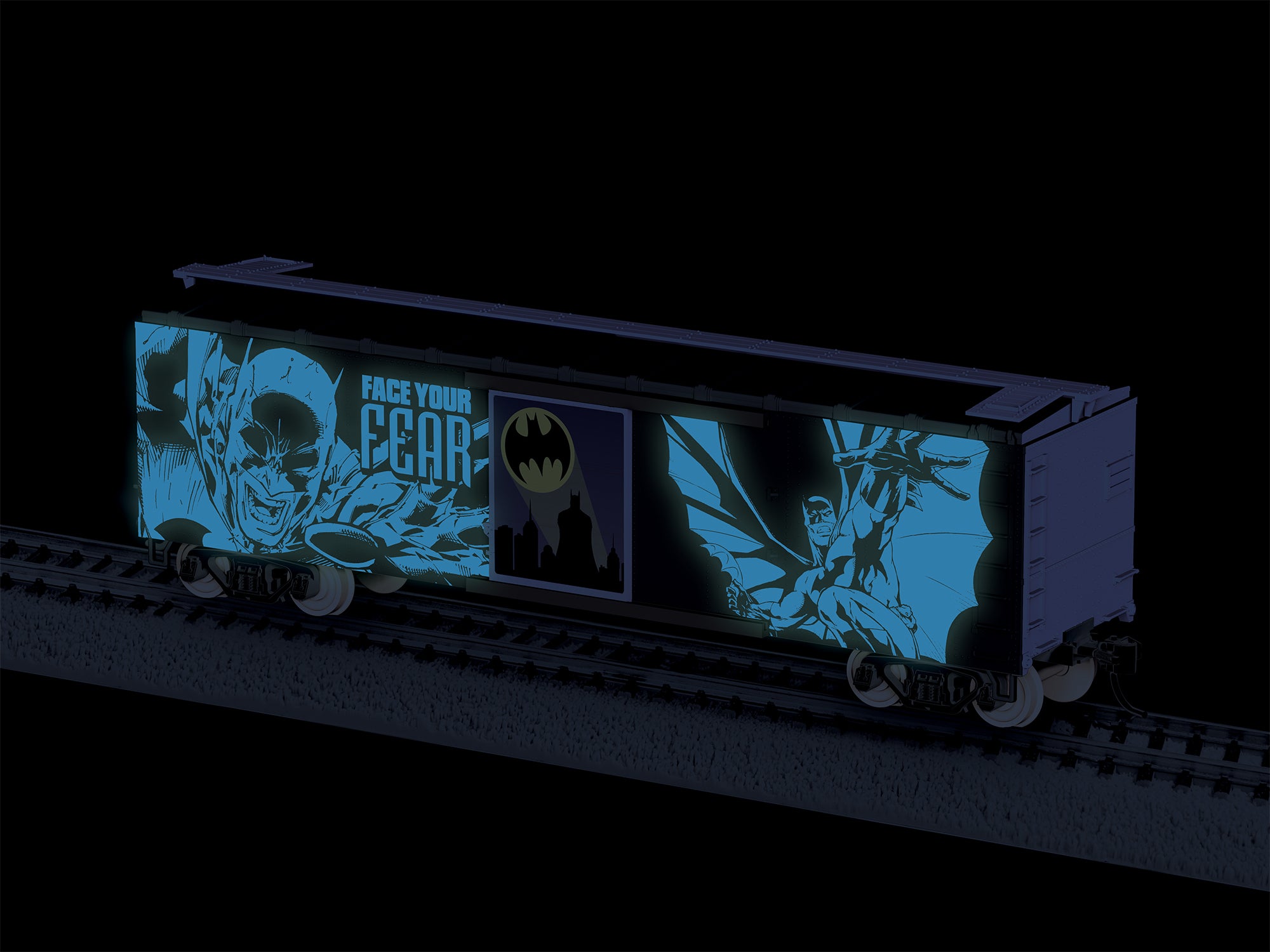 Lionel HO 2654420 - DC Comics - Glow In The Dark Boxcar “Batman Gotham City”