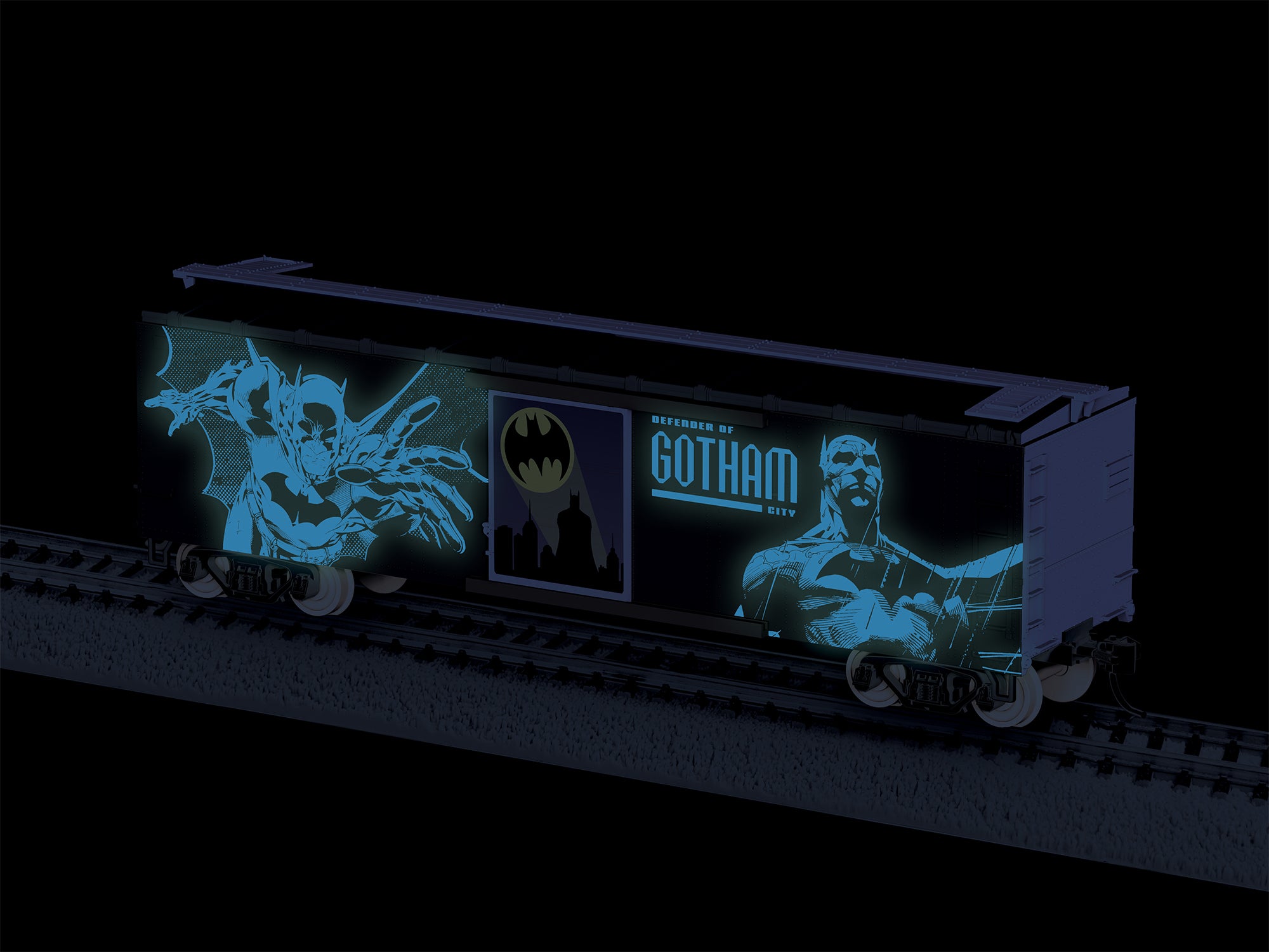 Lionel HO 2654420 - DC Comics - Glow In The Dark Boxcar “Batman Gotham City”
