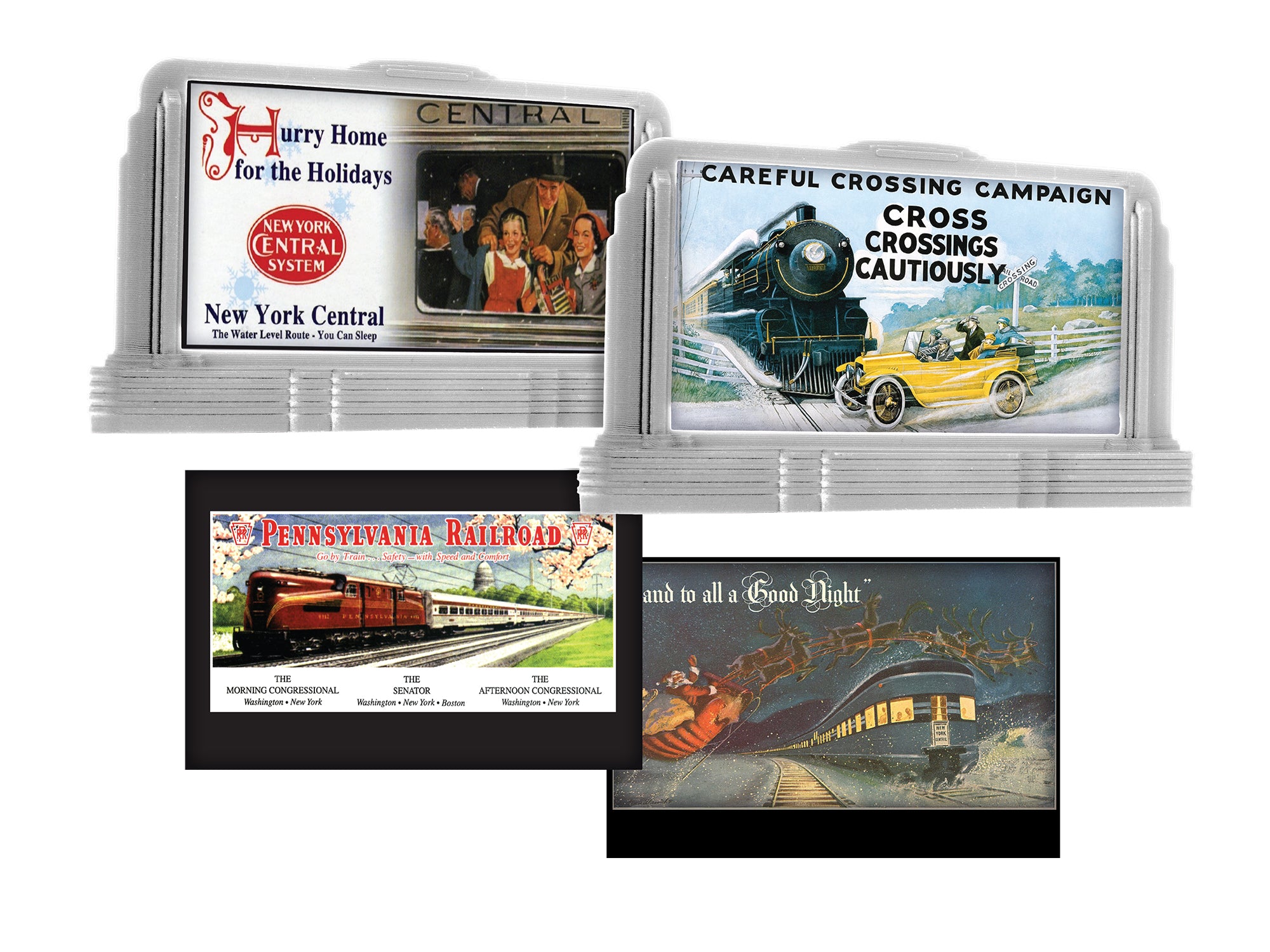 Lionel HO 2657020 - Railroad Billboard East #1 "Pennsylvania / New York Central” (2-Pack)