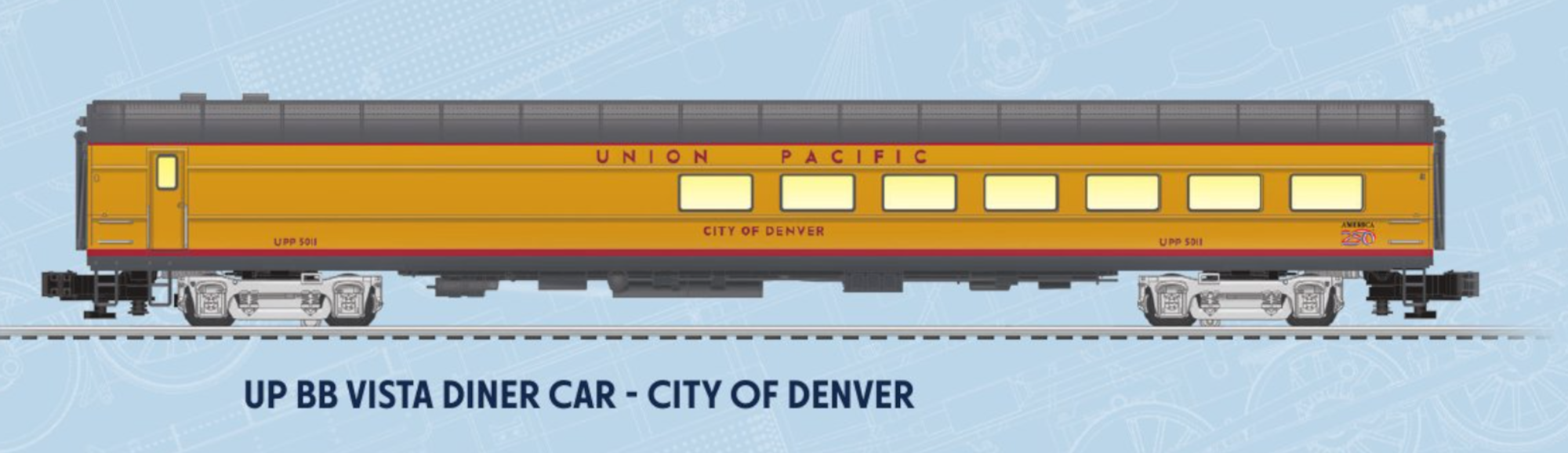 Lionel 2722060 - Legacy - Specialty Passenger Car Set "Union Pacific" Big Boy Tour