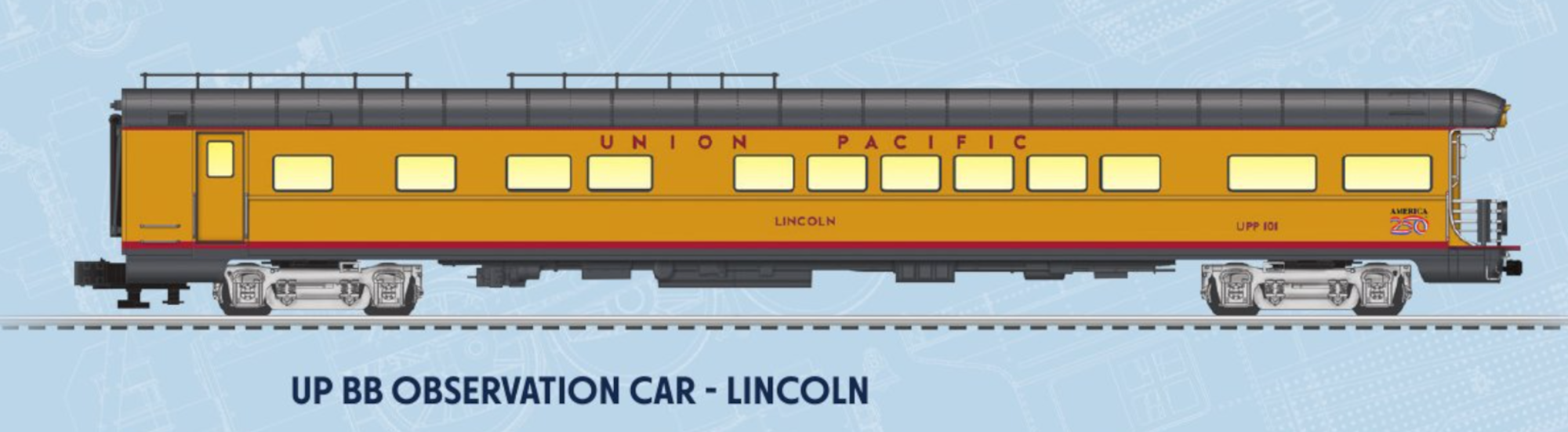 Lionel 2722060 - Legacy - Specialty Passenger Car Set "Union Pacific" Big Boy Tour
