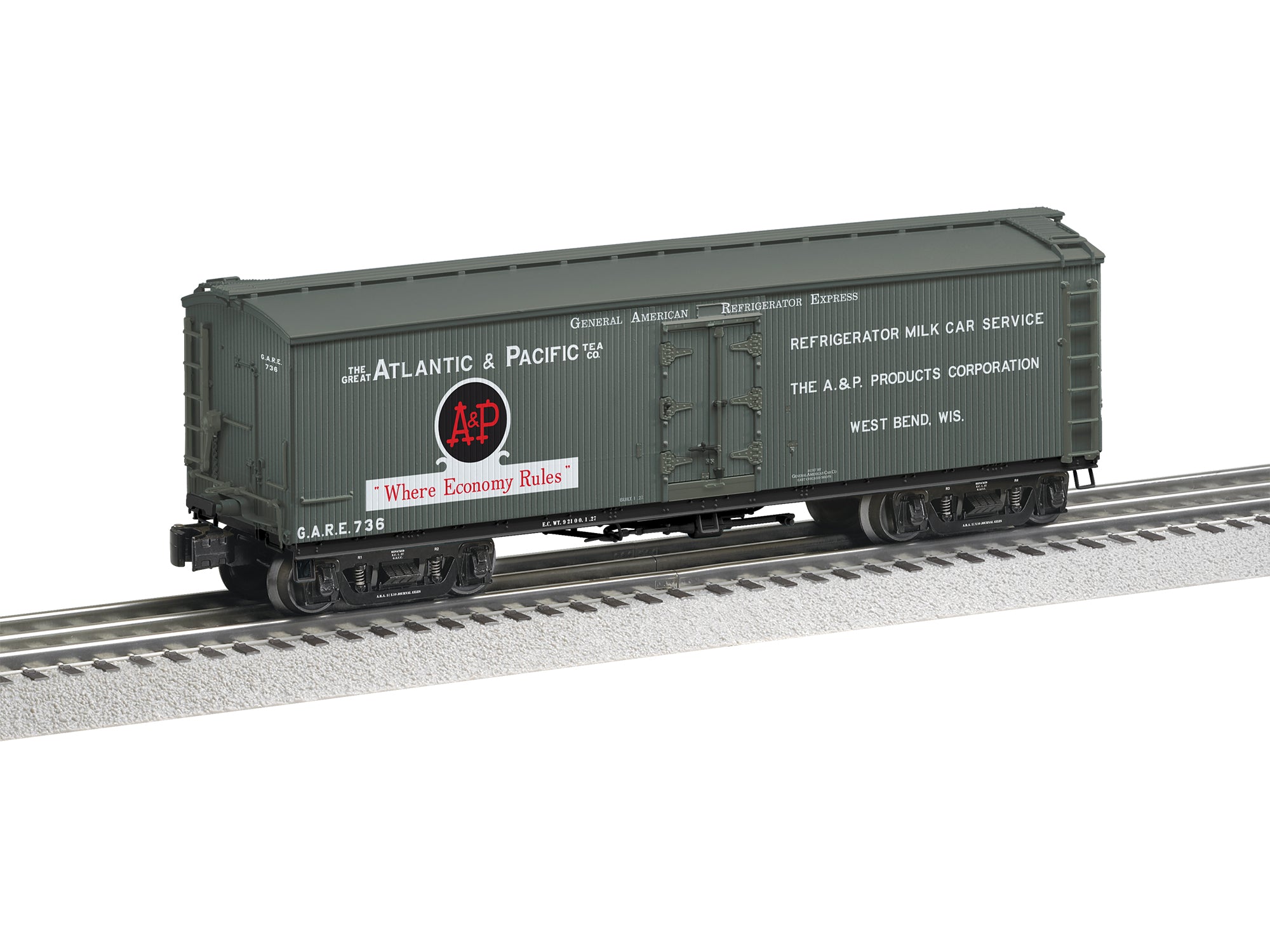 Lionel 2726010 - Milk Car "A&P" #736