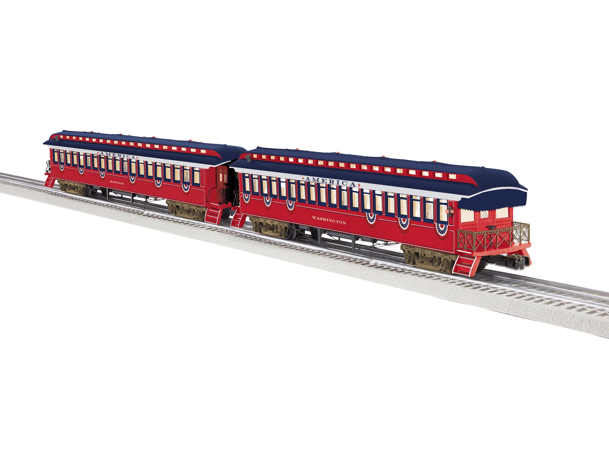 Lionel 2727230 - Wood Passenger Car "American Freedom Train" (2-Car) Set C