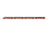 Lionel 2727310 - 18" Aluminum Passenger Car "Milwaukee Road" (4-Car) Hiawatha (Orange)