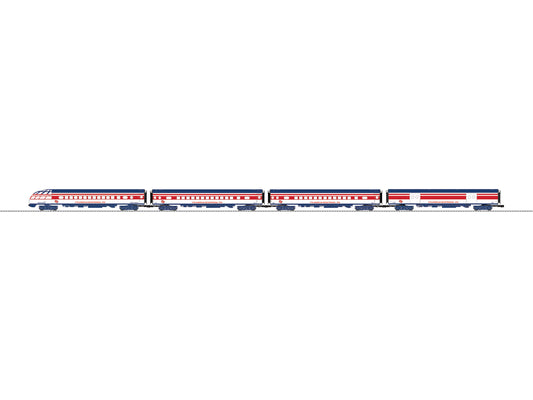 Lionel 2727370 - 18" Aluminum Passenger Car "Milwaukee Road" (4-Car) Bicentennial