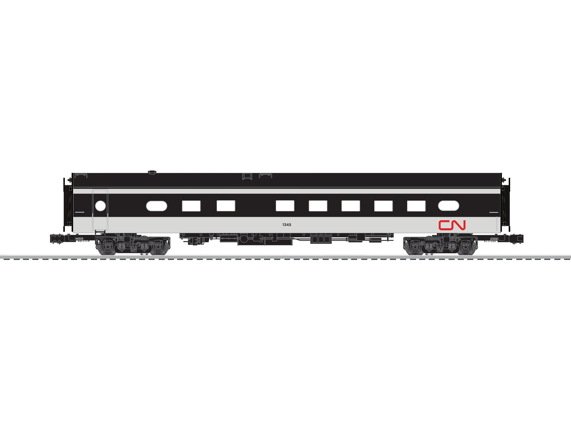 Lionel 2727450 - 18" Aluminum StationSounds Diner "Canadian National"