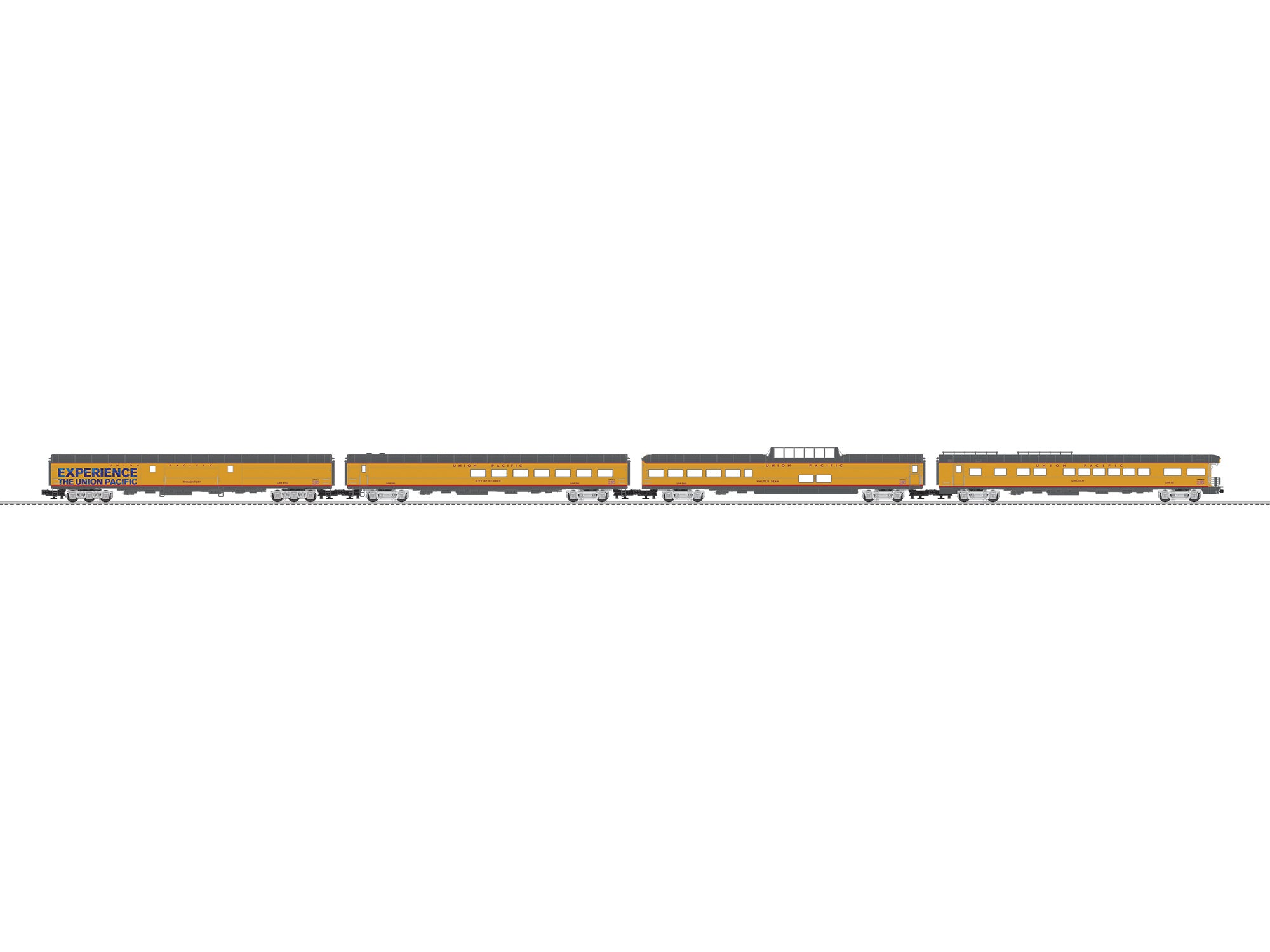Lionel 2727490 - 21" Passenger Car Set "Union Pacific" (4-Car) Big Boy '26 Excursion Set B