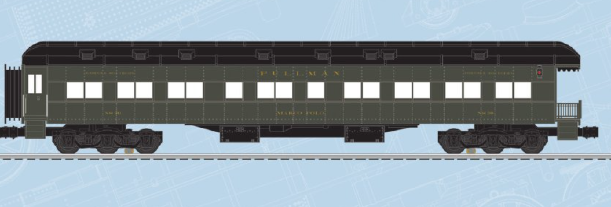 Lionel 2727500 - 21" Passenger Car Set "Norfolk Southern" (4-Car) Big Boy '26 Excursion Set