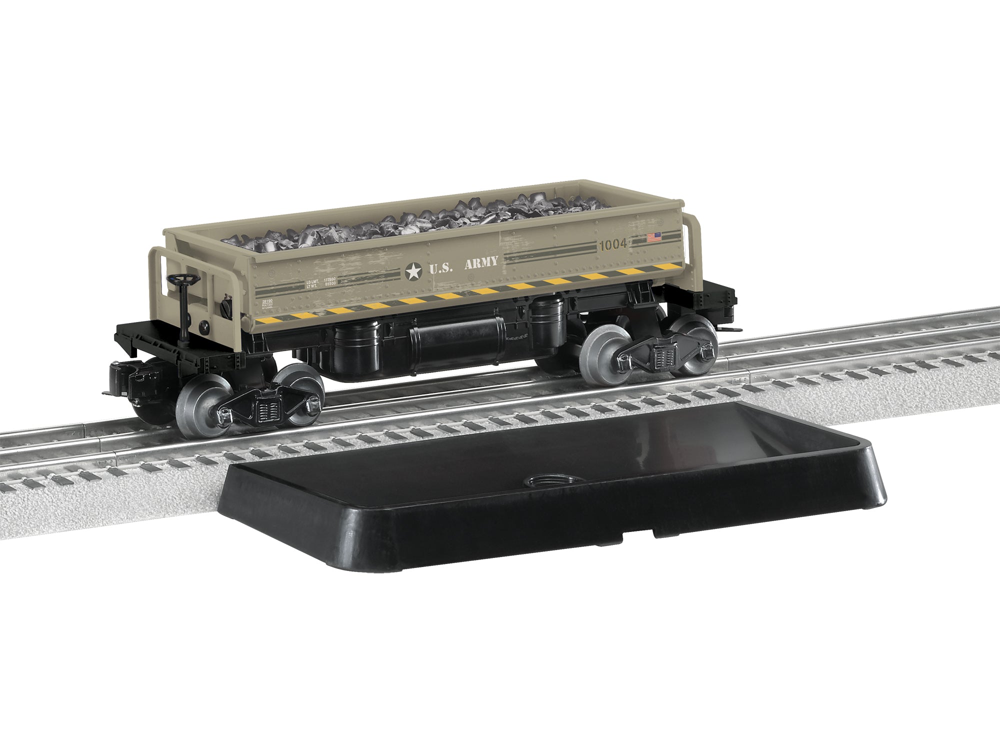 Lionel 2728190 - Ballast Dump Car "U.S. Army" #1004