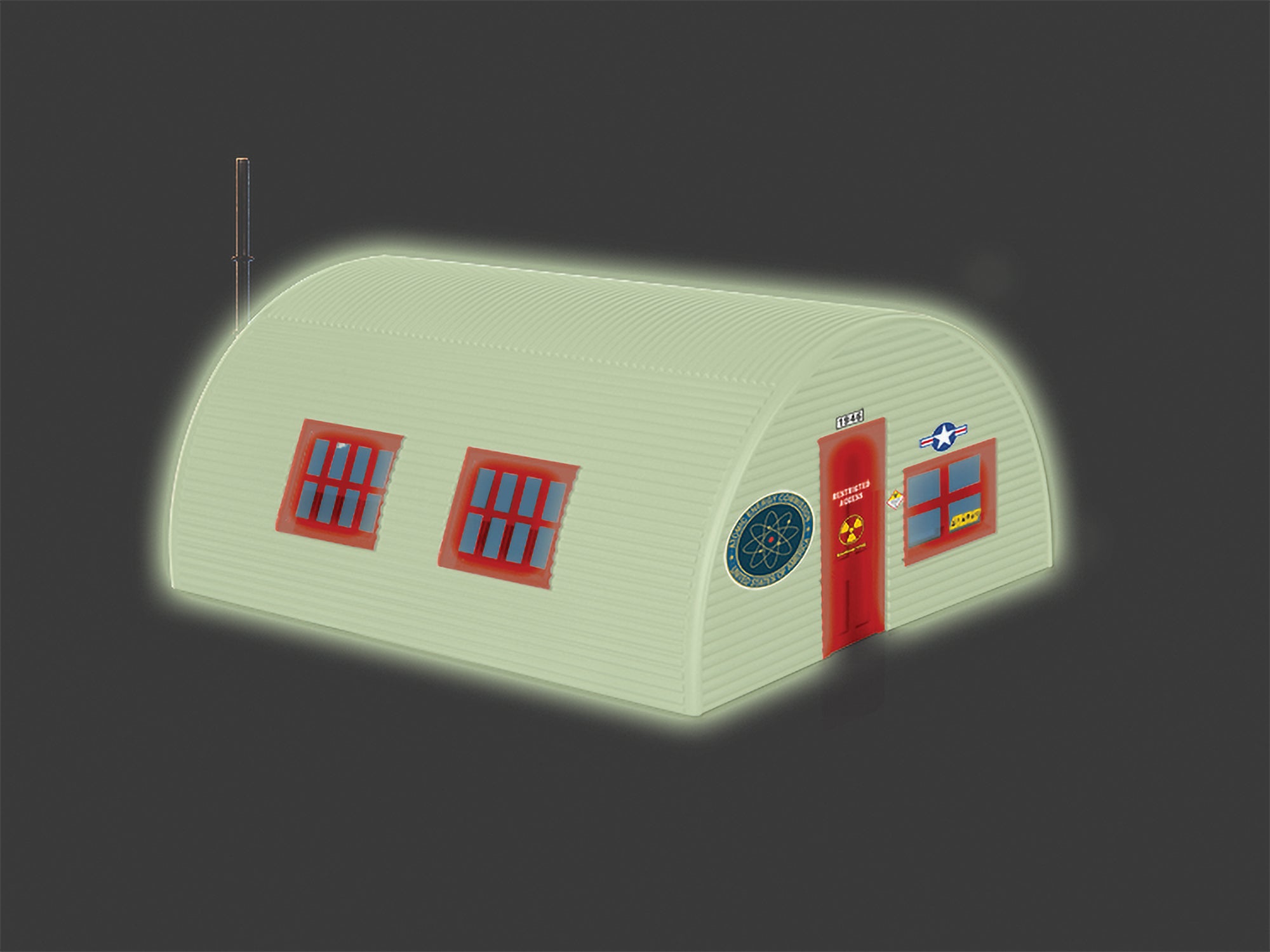 Lionel 2730050 - Quonset Hut "AEC" (Glow in the Dark)