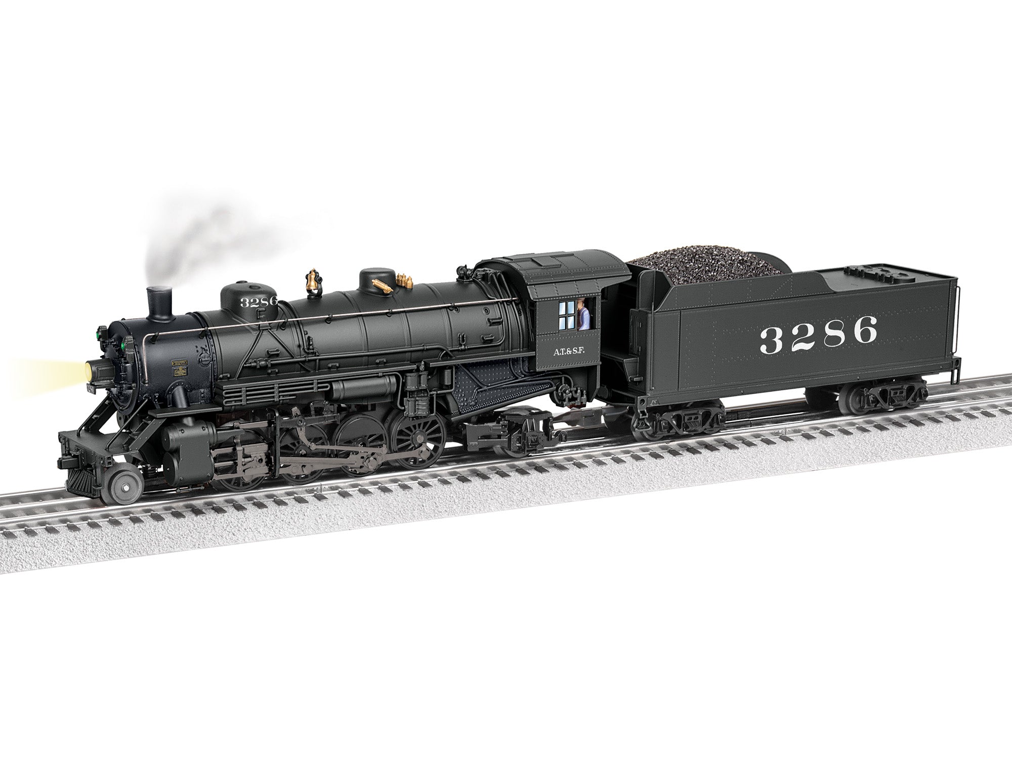 Lionel 2732040 - LionChief Plus 2.0 Mikado Steam Locomotive "AT&SF" #3286