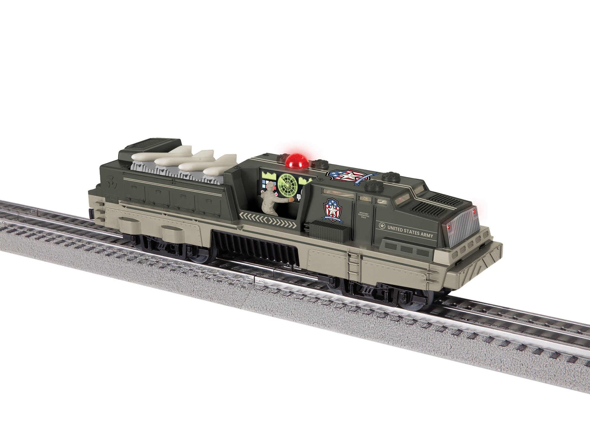 Lionel 2734040 - LionChief Plus 2.0 Missile Launch Diesel Locomotive "Army"