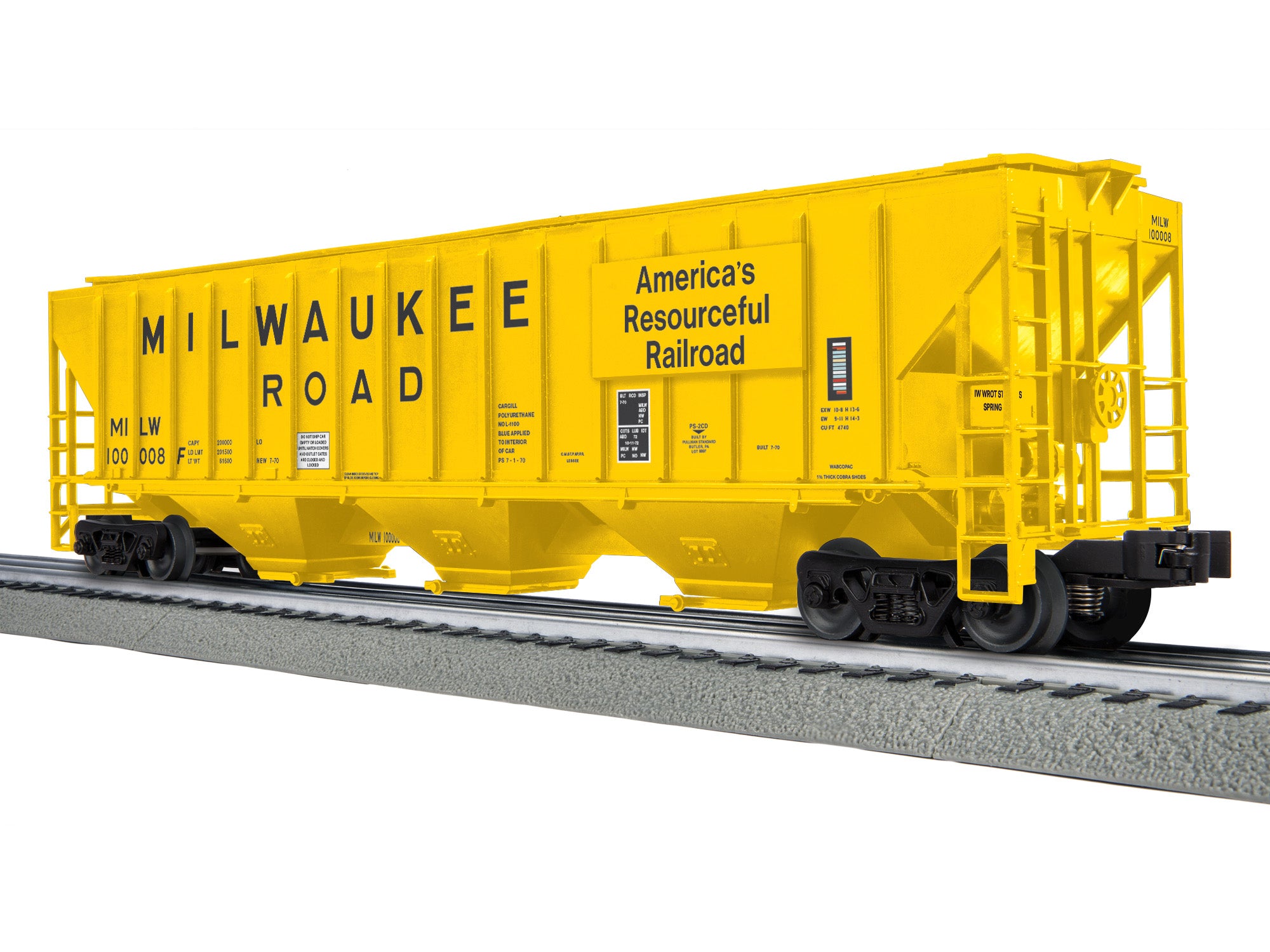 Lionel 2742051 - 4740 PS-2CD Hopper "Milwaukee Road" #10008