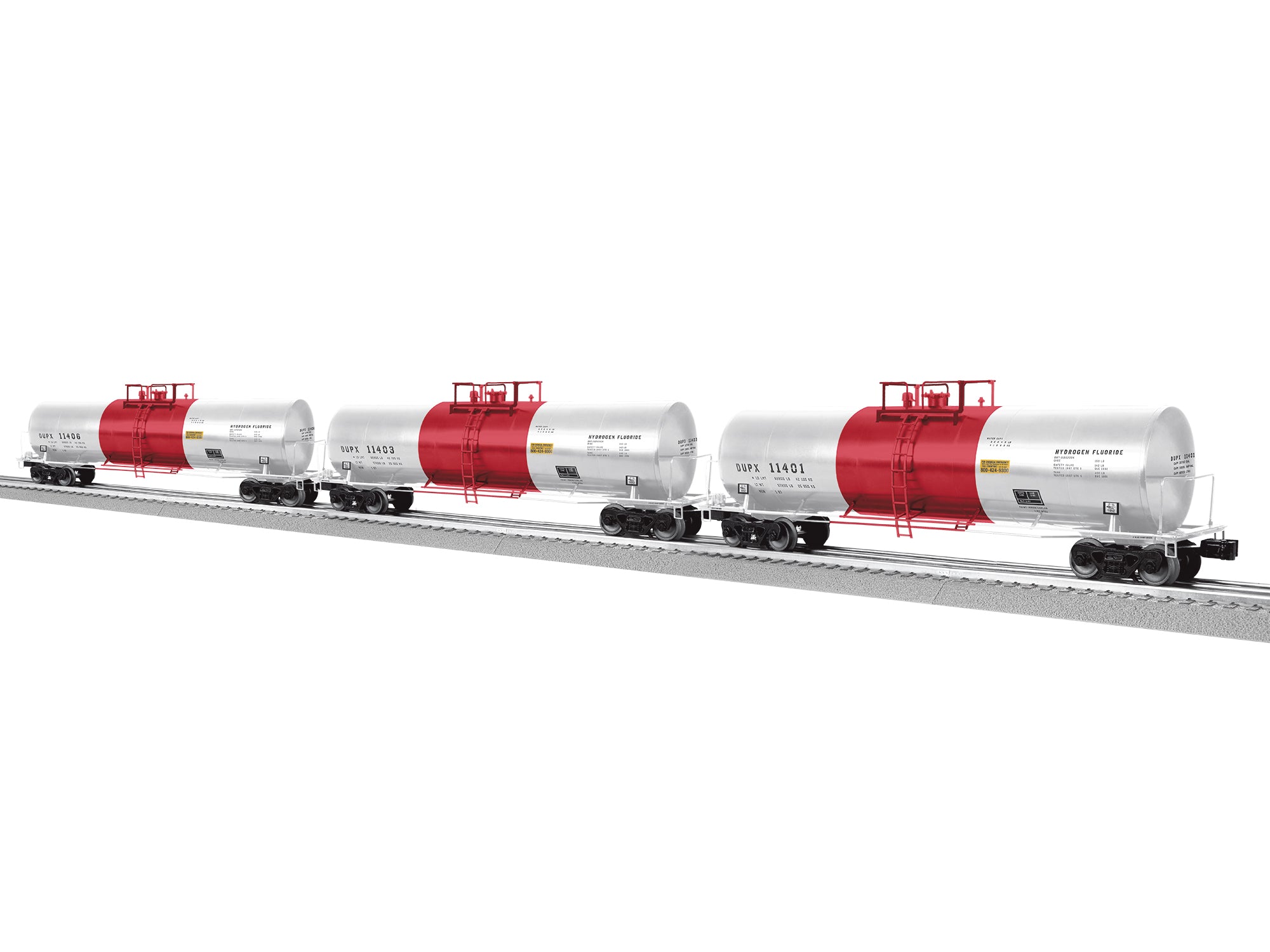 Lionel 2742090 - 50' Tank Car "DUPX" (3-Car)