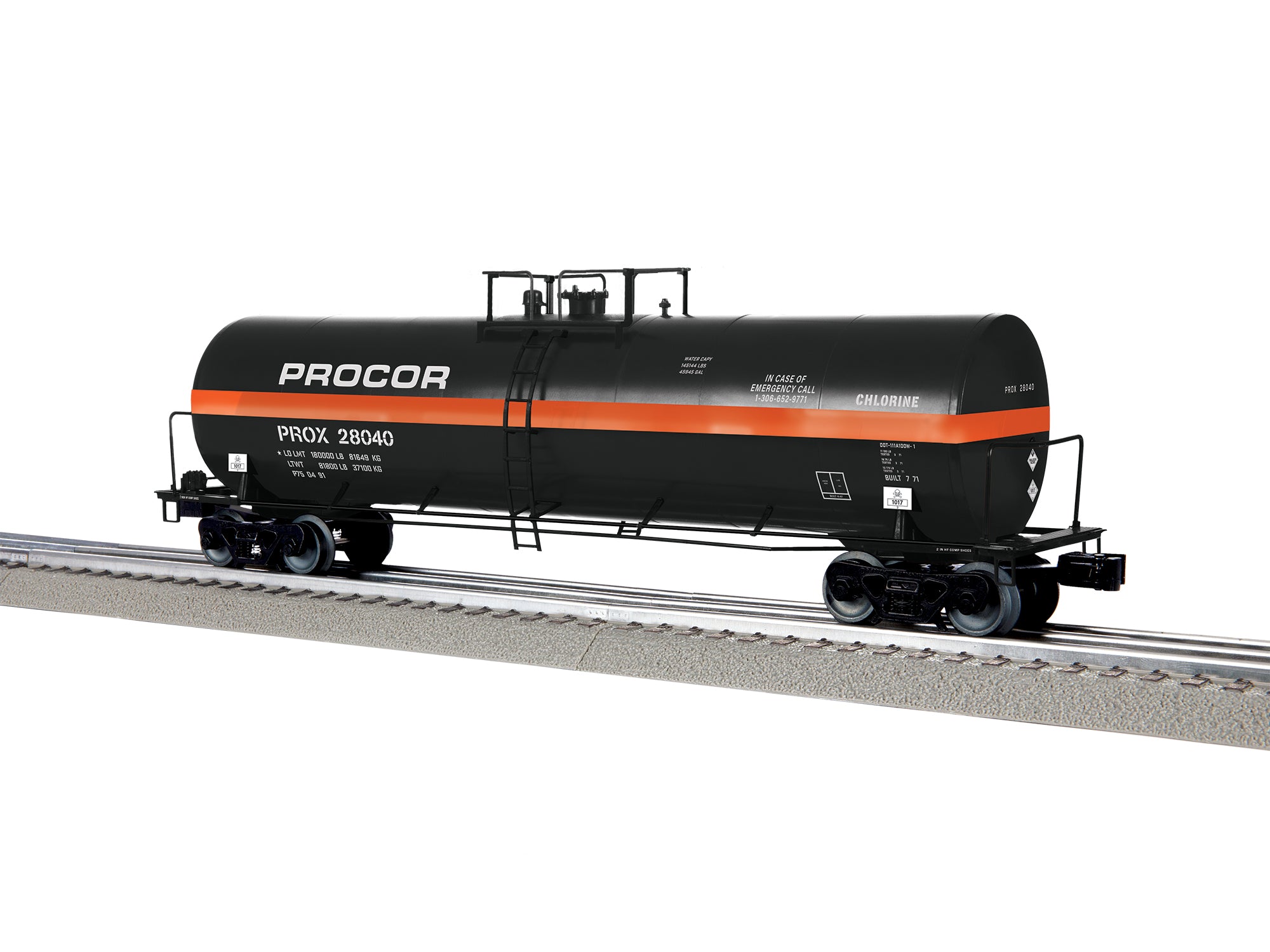 Lionel 2742119 - 50' Tank Car "Procor" #28040