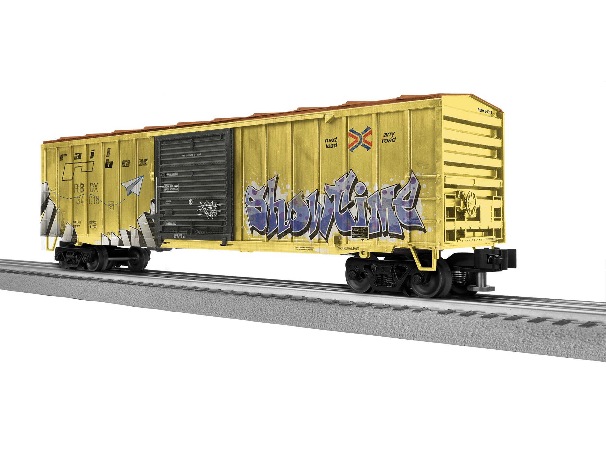 Lionel 2742141 - 50' Boxcar "Railbox" #34018 (Weathered)