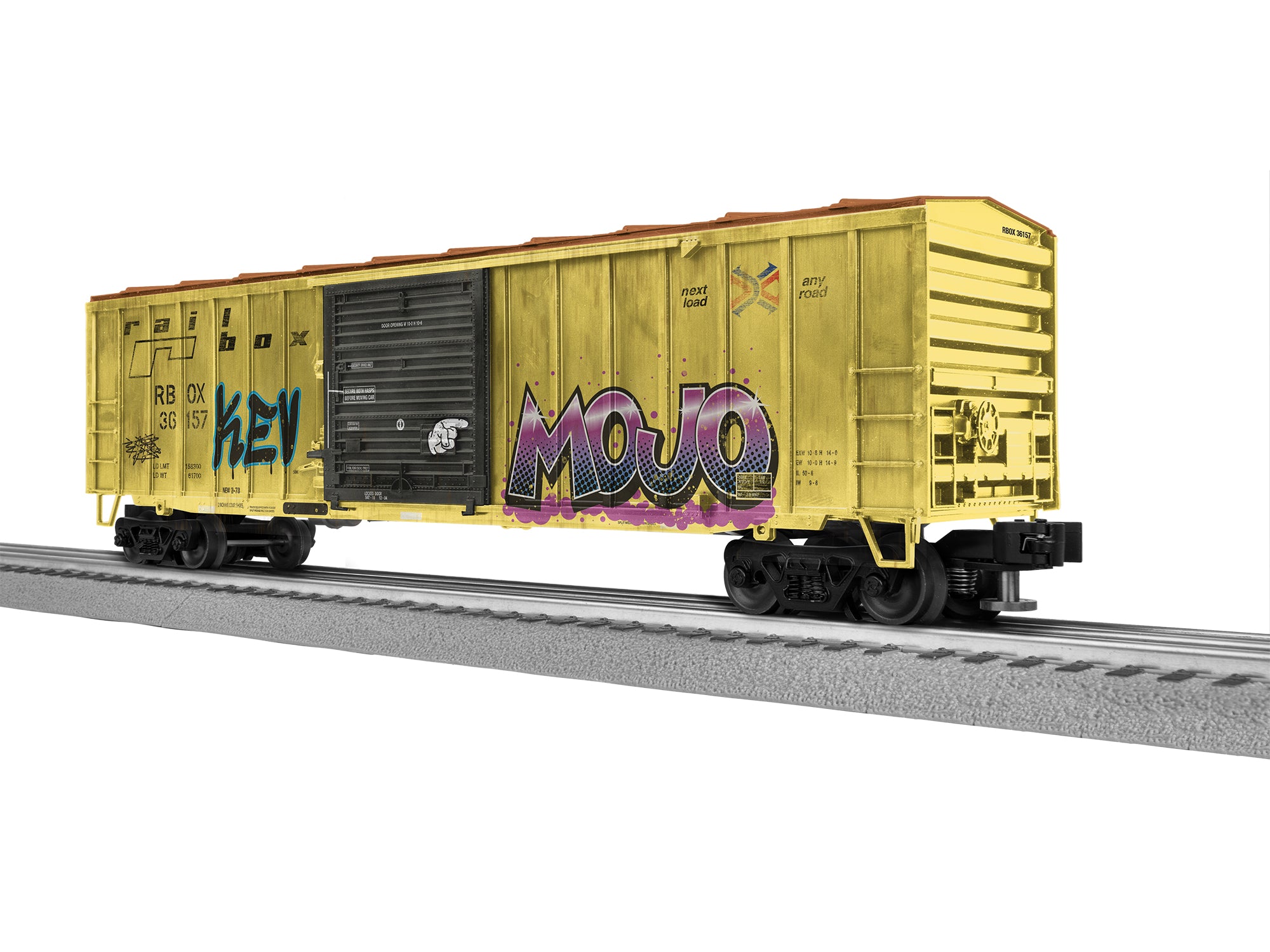 Lionel 2742142 - 50' Boxcar "Railbox" #36157 (Weathered)
