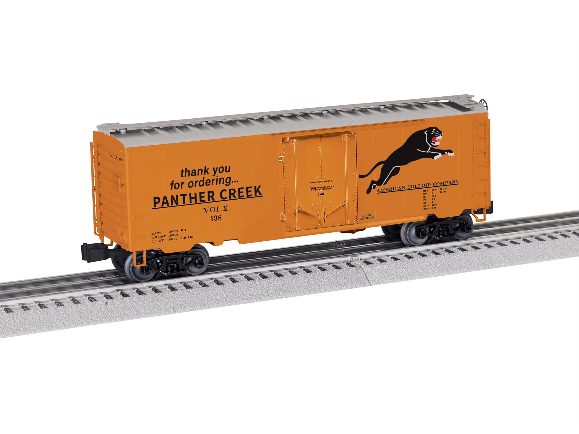 Lionel 2742190 - 40' Plug Door Boxcar "American Colloid" #138