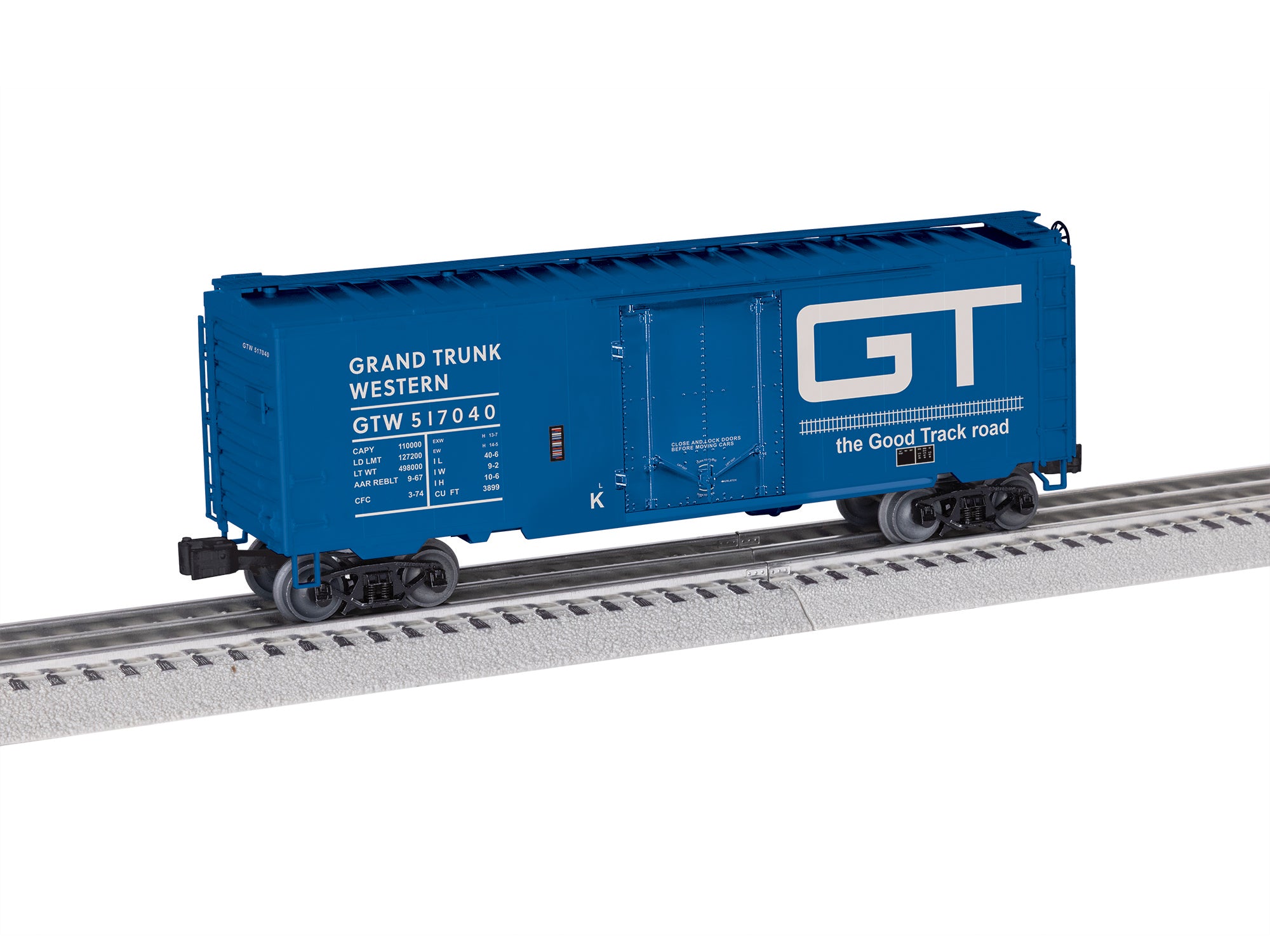 Lionel 2742220 - 40' Plug Door Boxcar "Grand Trunk Western" #517040