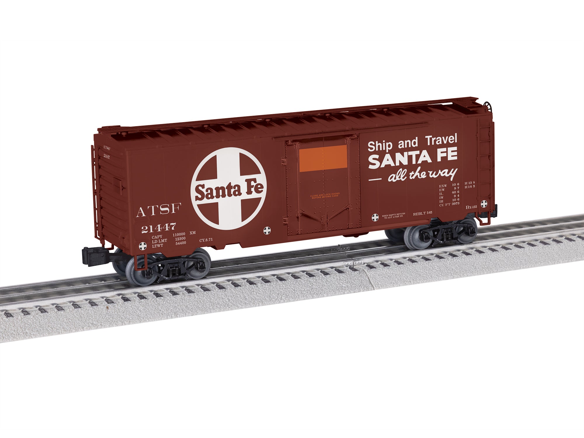 Lionel 2742240 - 40' Plug Door Boxcar "Santa Fe" #21447