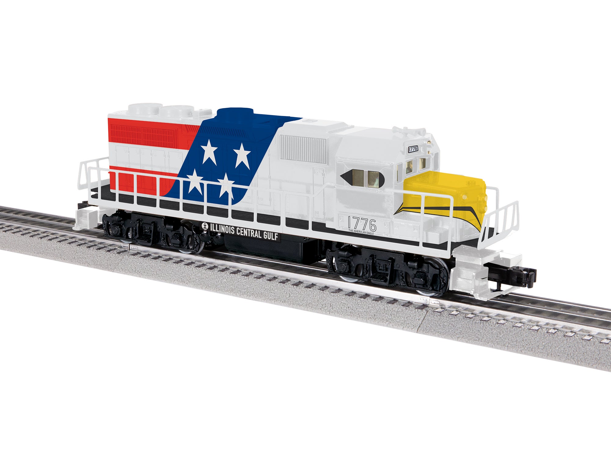 Lionel 2745080 - LionChief GP38 Diesel Locomotive "Illinois Central Gulf" #1776