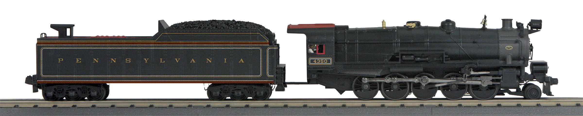 MTH 30-1874-1 - 2-10-0 Imperial Decapod Steam Engine "Pennsylvania" #4350 w/ PS3 (Long Haul Tender)