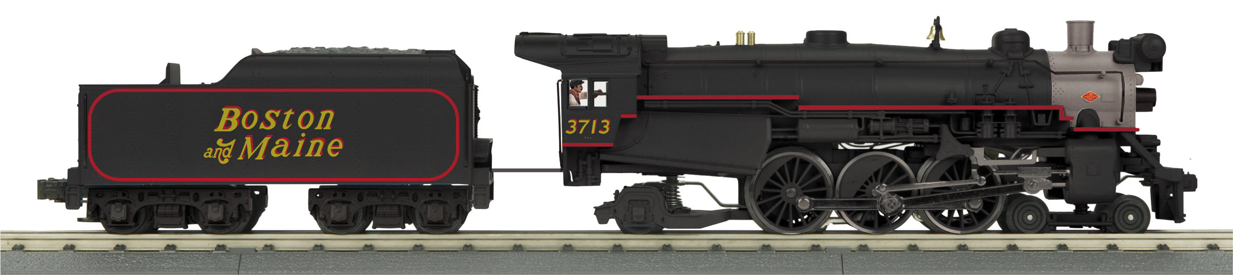 MTH 30-1882-1 - 4-6-2 Imperial P47 Pacific Steam Engine "Boston & Maine" #3713 w/ PS3