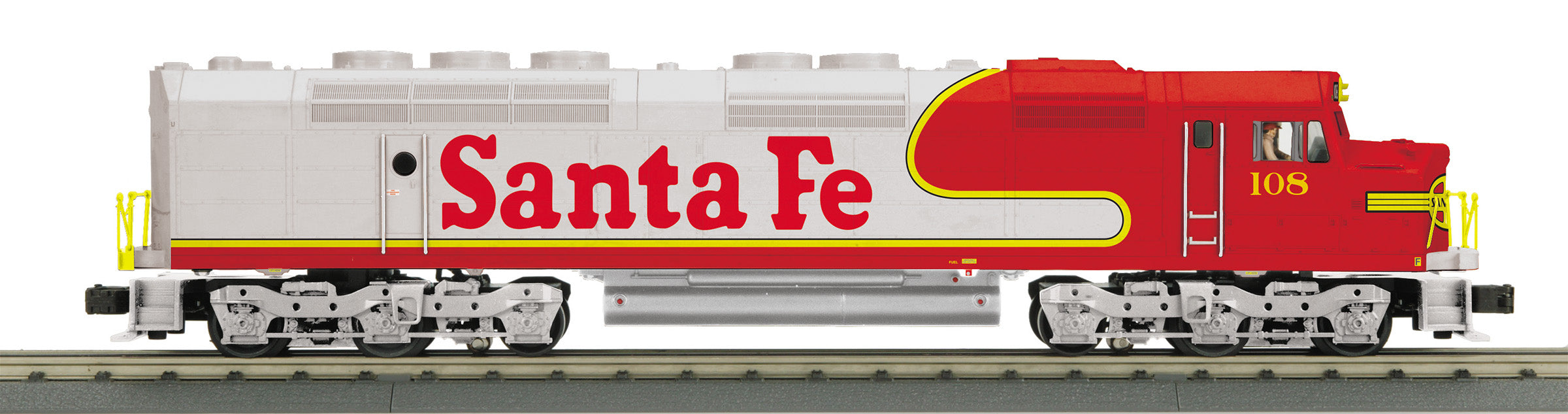 MTH 30-21215-1 - FP45 Diesel Locomotive "Santa Fe" #108 w/ PS3 (Warbonnet)