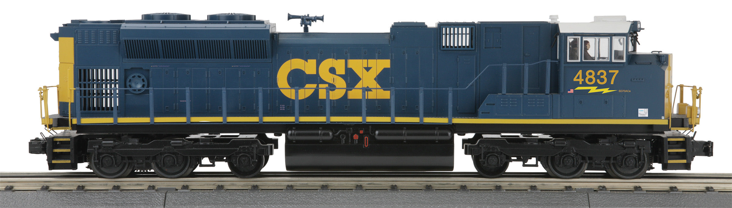 MTH 30-21229-1 - SD70ACe Imperial Diesel Engine "CSX" #4837 w/ PS3