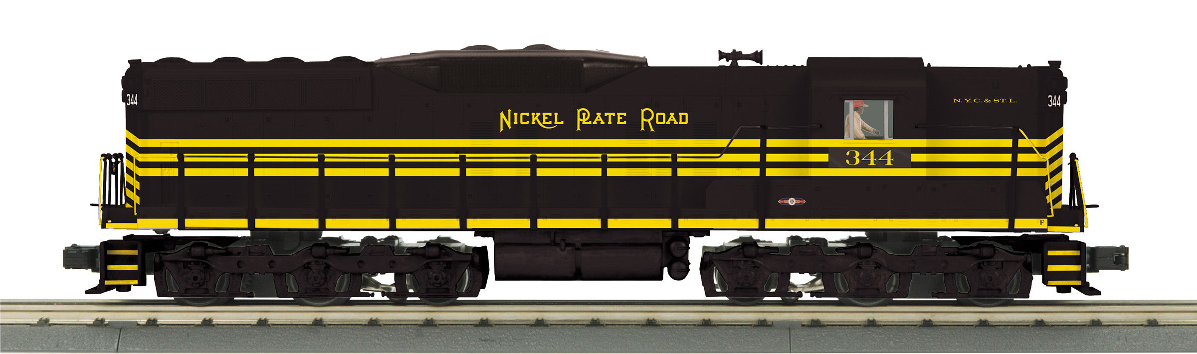 MTH 30-21370-1 - SD-9 Diesel Engine "Nickel Plate Road" w/ PS3 #344 - Custom run for MrMuffin'sTrains
