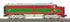 MTH 30-21388-1 - Alco PA A-Unit Diesel Engine "Christmas" #1225 w/ PS3