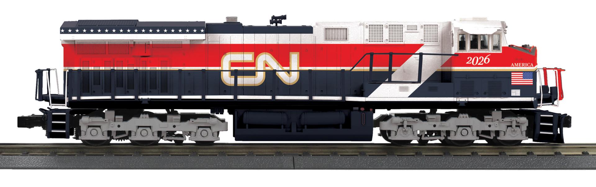 MTH 30-21410-1 - RailKing - ES44AC Imperial Diesel "Canadian National" #2026 w/ PS3