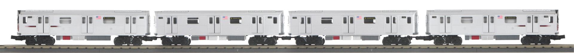 MTH 30-21421-1 - RailKing - R142A Series Subway Set "Metropolitan Transportation Authority" w/ PS3 (4-Car)