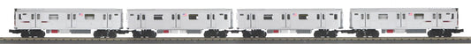 MTH 30-21421-1 - RailKing - R142A Series Subway Set "Metropolitan Transportation Authority" w/ PS3 (4-Car)