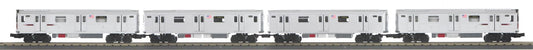 MTH 30-21423-1 - RailKing - R188 Series Subway Set "Metropolitan Transportation Authority" w/ PS3 (4-Car)