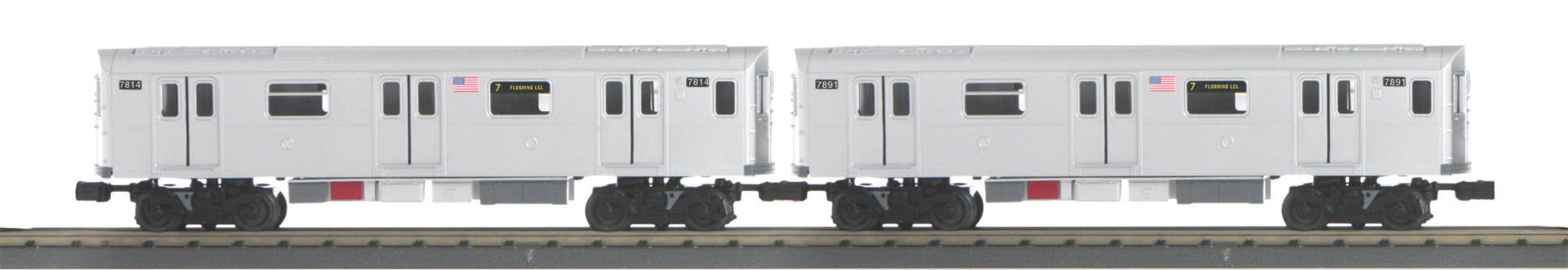 MTH 30-21423-3 - RailKing - R188 Series Subway Set "Metropolitan Transportation Authority" w/ PS3 (2-Car) Non-Powered